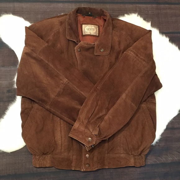 levis suede bomber jacket